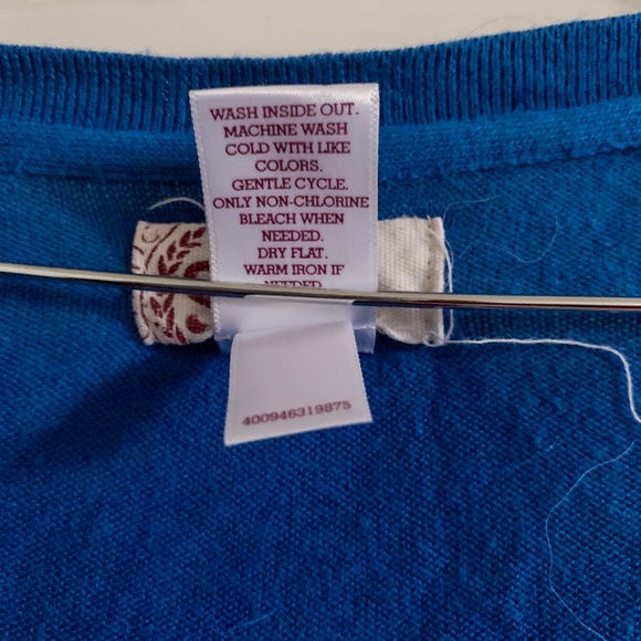 Royal blue open front cardigan - Picture 3 of 3